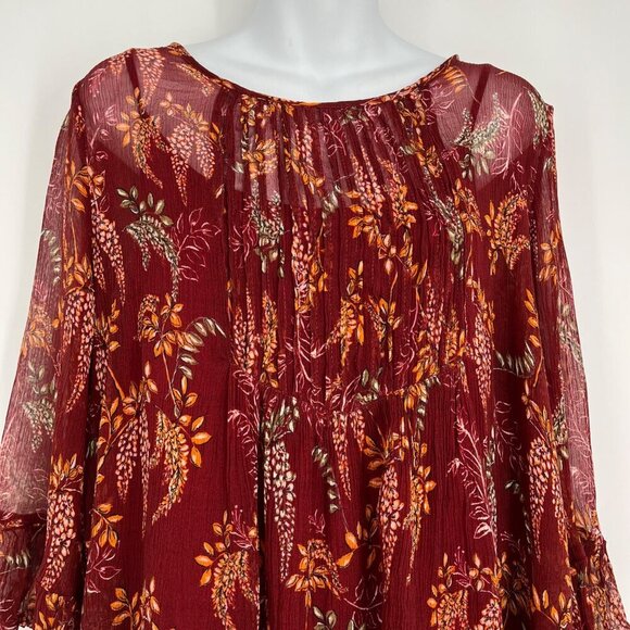 Sundance Winthrop Garden Blouse Top Size XL - Picture 2 of 7